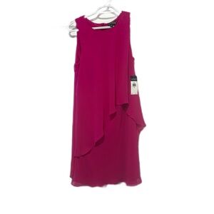 New LAUREN RALPH LAUREN | Flowy Midi Dress | Hot Pink | Size: 8
